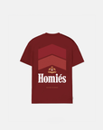 HOMIES RACING T-SHIRT BURGUNDY