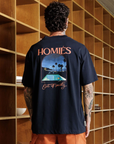 HOMIES MIDNIGHT REFLECTION T-SHIRT DARK NAVY