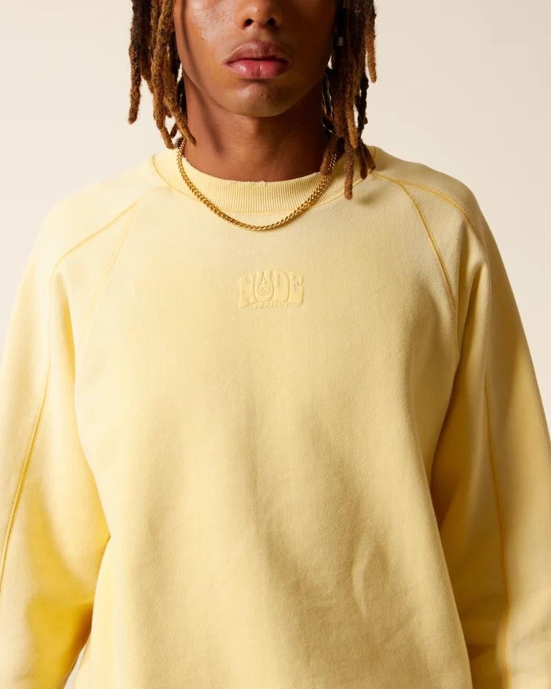 NP - SUN-KISSED CREWNECK YELLOW - BACKSTAGE - باك ستيج - BACKSTAGE باك ستيج your go-to destination for discovering the finest brands that cater to every taste and occasion in KSA and Middle East.