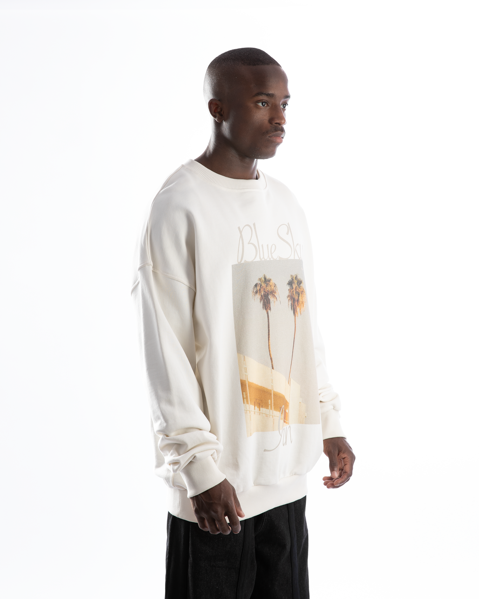 blue sky sweatshirt - BACKSTAGE - باك ستيج - BACKSTAGE باك ستيج your go-to destination for discovering the finest brands that cater to every taste and occasion in KSA and Middle East.