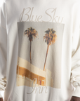 blue sky sweatshirt - BACKSTAGE - باك ستيج - BACKSTAGE باك ستيج your go-to destination for discovering the finest brands that cater to every taste and occasion in KSA and Middle East.