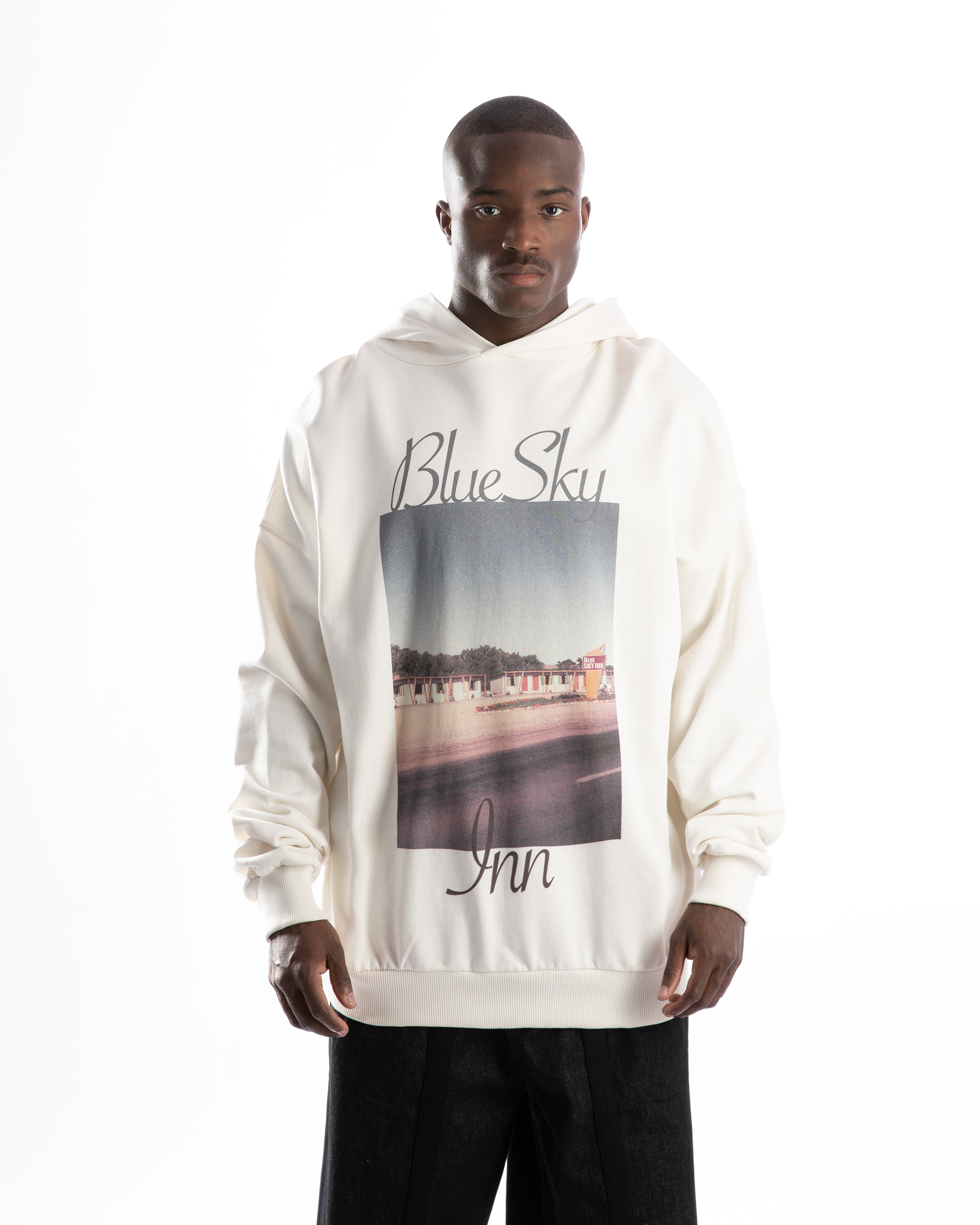Blue sky in hoodie - BACKSTAGE - باك ستيج - BACKSTAGE باك ستيج your go-to destination for discovering the finest brands that cater to every taste and occasion in KSA and Middle East.