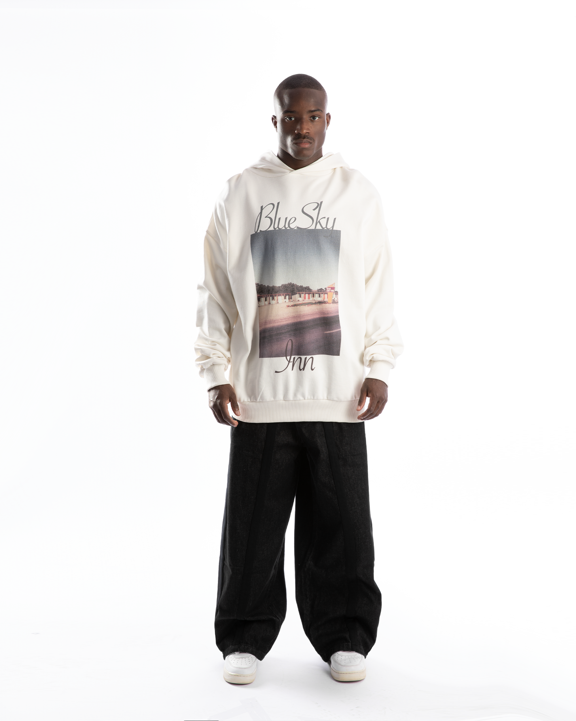 Blue sky in hoodie - BACKSTAGE - باك ستيج - BACKSTAGE باك ستيج your go-to destination for discovering the finest brands that cater to every taste and occasion in KSA and Middle East.