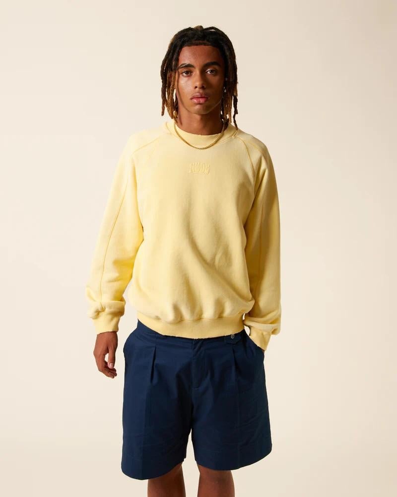 NP - SUN-KISSED CREWNECK YELLOW - BACKSTAGE - باك ستيج - BACKSTAGE باك ستيج your go-to destination for discovering the finest brands that cater to every taste and occasion in KSA and Middle East.