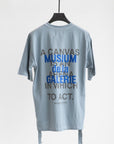 MUSIUM DIV - Slogan-print Cotton T-shirt tiffany oversized