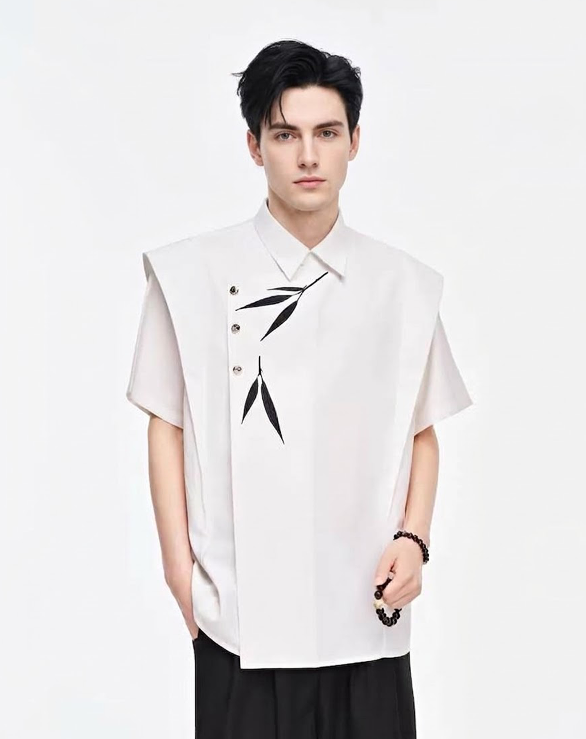 BACKSTAGE ASYMMETRICAL SHIRT