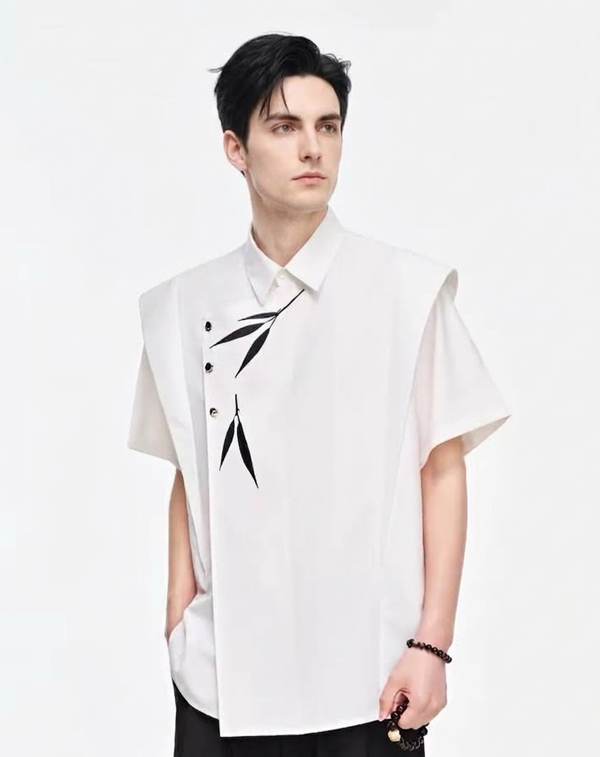 BACKSTAGE ASYMMETRICAL SHIRT