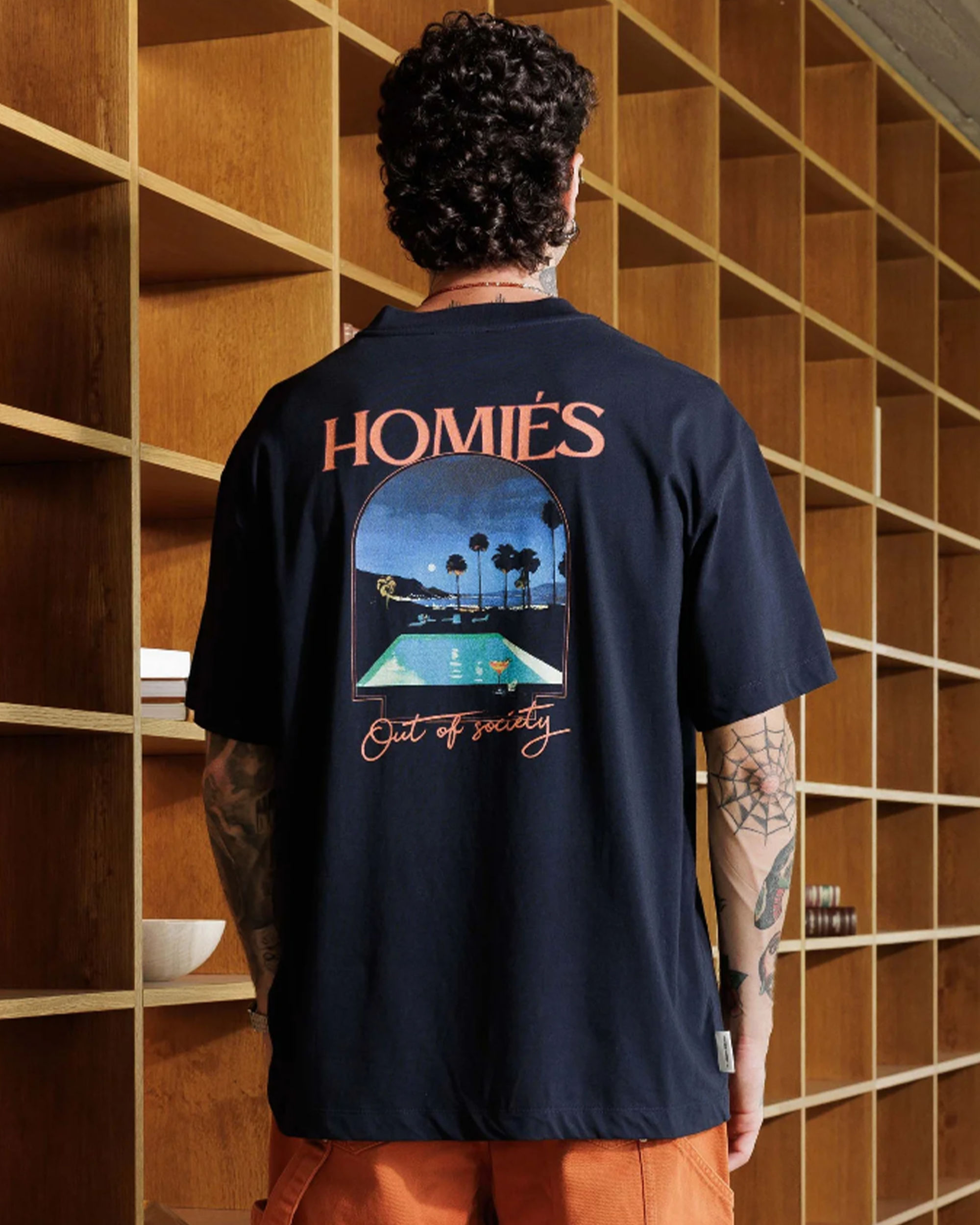 HOMIES MIDNIGHT REFLECTION T-SHIRT DARK NAVY