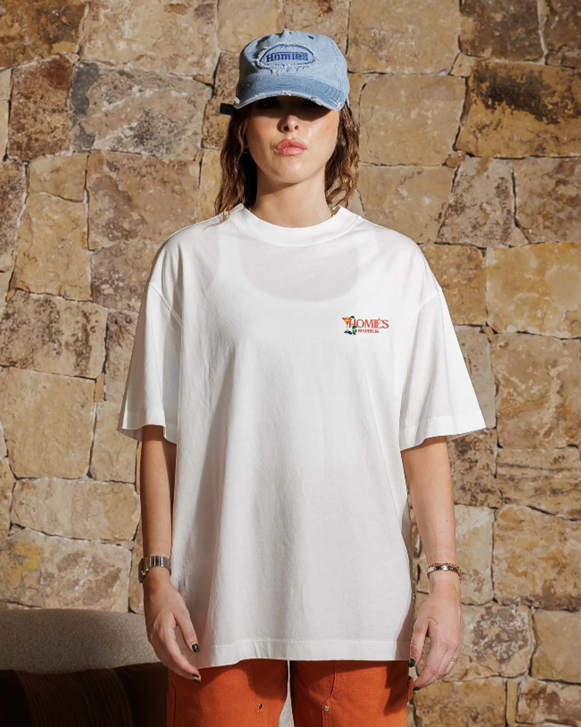 HOMIES MIDNIGHT REFLECTION T-SHIRT VINTAGE WHITE
