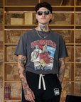 HOMIES OUT OF SOCIETY T-SHIRT VINTAGE GREY