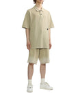 IZZUE - Spray distress shorts beige